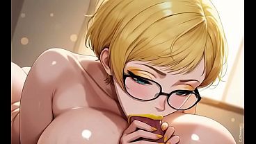 Lili cum facial compilation (Ai animation)